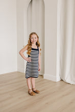 Load image into Gallery viewer, Navy Stripe Knit Tank Dress