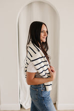 Load image into Gallery viewer, Navy Stripe Adult Knit Sweater