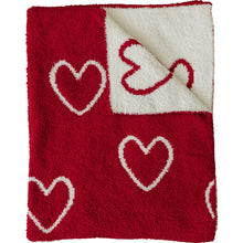 Load image into Gallery viewer, Heart Plush Blanket