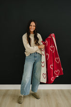 Load image into Gallery viewer, Heart Plush Blanket