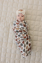 Load image into Gallery viewer, Conversation Hearts Bamboo Stretch Swaddle