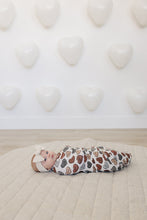 Load image into Gallery viewer, Conversation Hearts Bamboo Stretch Swaddle