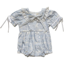 Load image into Gallery viewer, Blue Bunny Bubble Romper