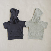 Load image into Gallery viewer, Heather Grey Hooded Tee