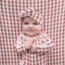 Load image into Gallery viewer, Berry Gingham | Bamboo Crib Sheet