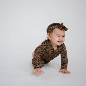 Cheetah | Bamboo Zip Romper