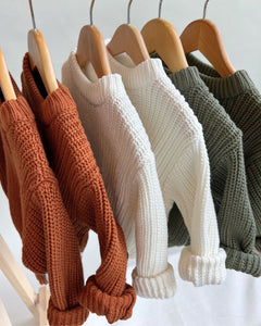 Chunky Knit Sweater | Rust