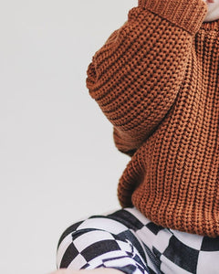 Chunky Knit Sweater | Rust