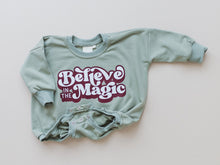 Load image into Gallery viewer, Believe in the Magic Christmas Sweatshirt Romper