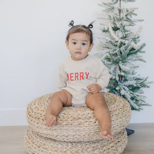 Merry Organic Cotton Sweatshirt Romper