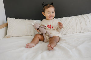 Merry Organic Cotton Sweatshirt Romper