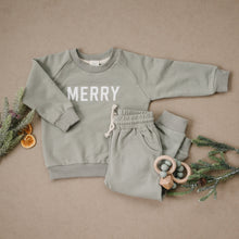 Load image into Gallery viewer, Merry Graphic Organic Cotton 2pc Jogger Set