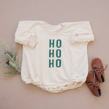 Load image into Gallery viewer, HO HO HO Christmas Sweatshirt Romper