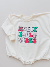 Load image into Gallery viewer, Holly Jolly Vibes Christmas Sweatshirt Romper