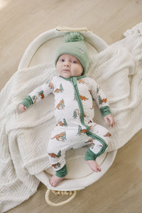 Christmas Tree-Rex Dino Bamboo Zippy Romper