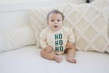 Load image into Gallery viewer, HO HO HO Christmas Sweatshirt Romper