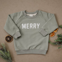 Load image into Gallery viewer, Merry Organic Cotton Crewneck Sweatshirt - Green