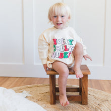 Load image into Gallery viewer, Holly Jolly Vibes Christmas Sweatshirt Romper