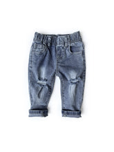 Load image into Gallery viewer, Relaxed Fit Distressed Denim