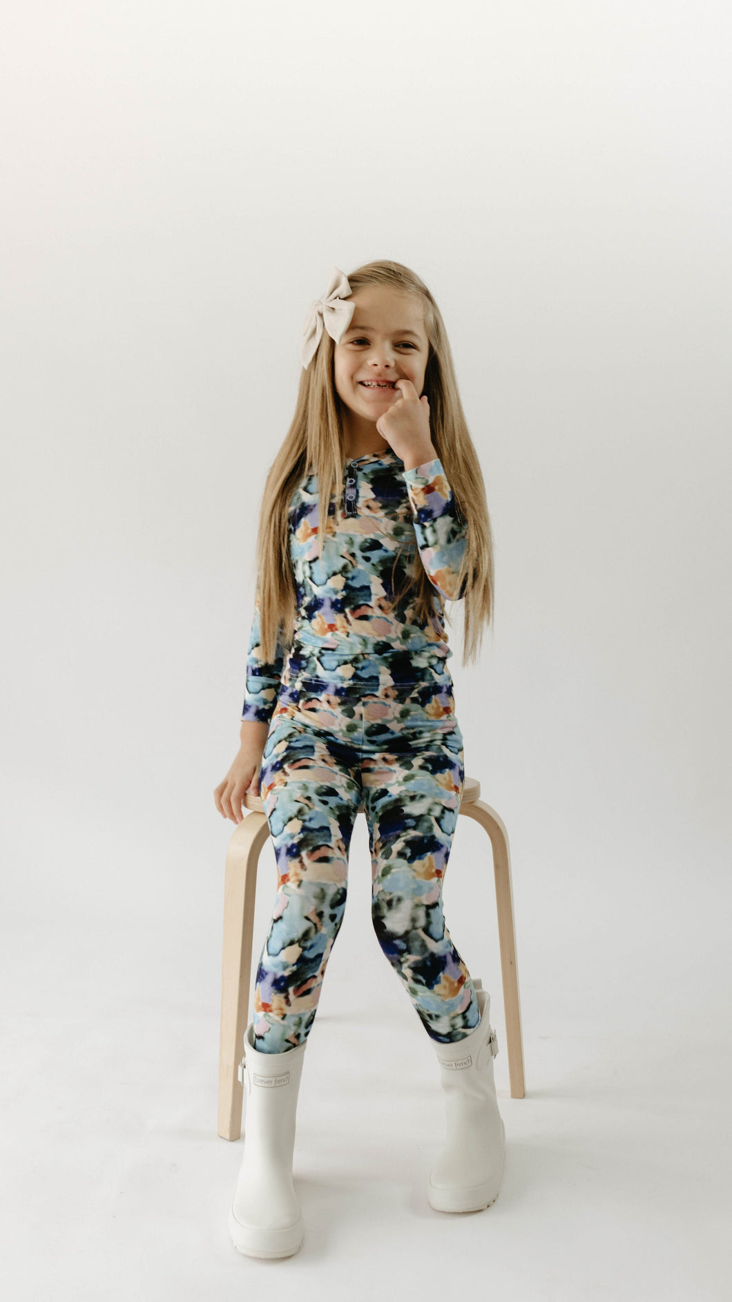 Bamboo Two Piece Pajamas | Charli Print