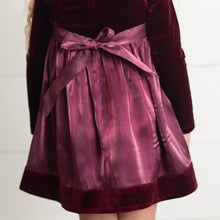 Load image into Gallery viewer, Plum Velvet Tie Dress