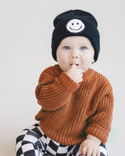 Load image into Gallery viewer, Smiley Beanie | Black