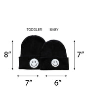 Load image into Gallery viewer, Smiley Beanie | Black