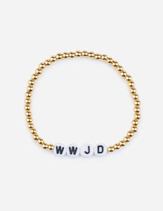 WWJD Gold Letter Bracelet