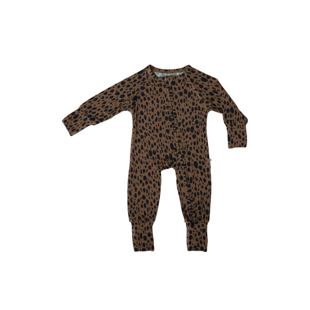 Cheetah | Bamboo Zip Romper